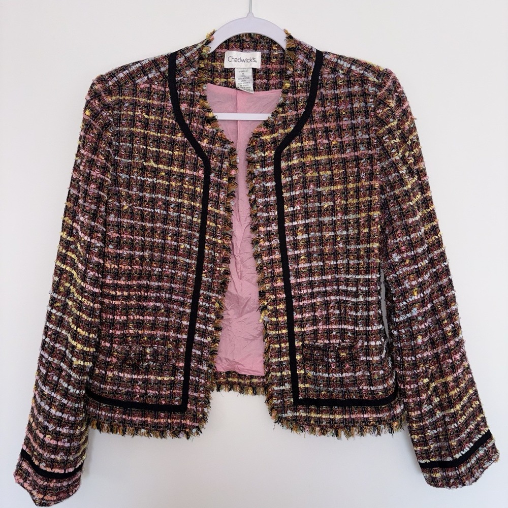 Vintage Chadwick's Tweed Jacket Size 12 Elle Woods Energy 90s Preppy Collegiate